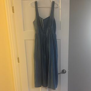 Aerie Denim Sleeveless Dress